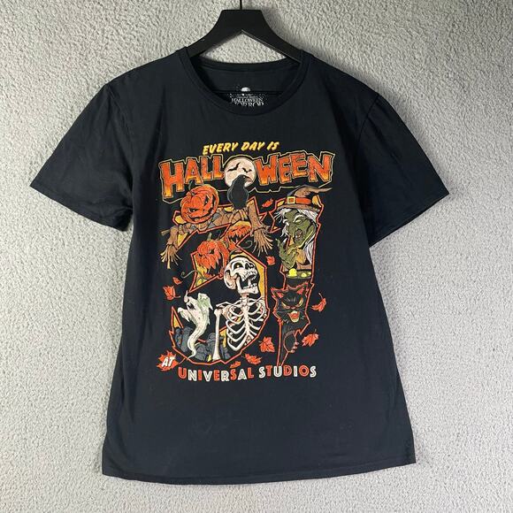 Universal Studios Halloween Horror Nights 2022 T-Shirt Mens M Skeleton Graphic - Picture 8 of 8